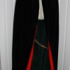 Black velvet cloak, red lining